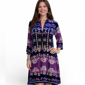 Johnny Was Summer Elora burnout velvet dress NWT (oversized)